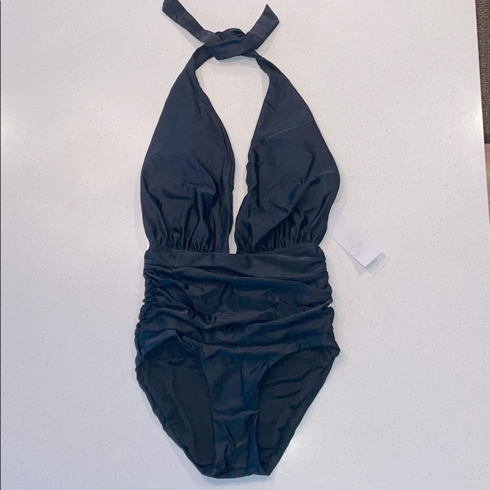 Rays plunge line - one piece swimsuit